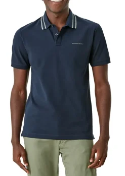 s.Oliver Herren Poloshirt mit Streifendetail blau, grün S13  2113224