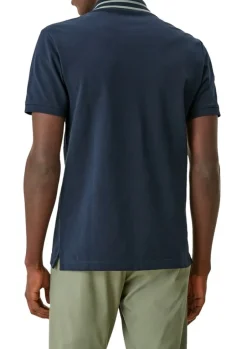 s.Oliver Herren Poloshirt mit Streifendetail blau, grün S13  2113224