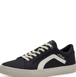 s. Oliver Herren Sneaker Schnürschuh Textil schwarz S14 5-13613-42