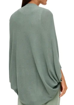 S.Oliver Indoor-Poncho mit Strickmuster grün, blau S14 2134252