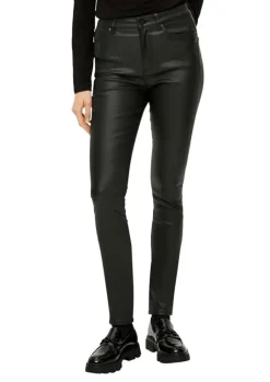 S.Oliver Jeans-Hose in Lederoptik rot, schwarz S14 2138954
