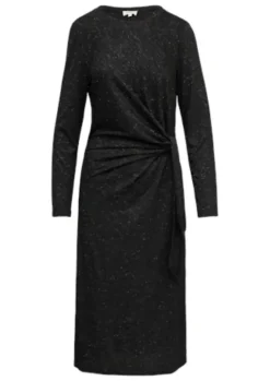 s.Oliver Jersey-Kleid Damen schwarz S24 2156447