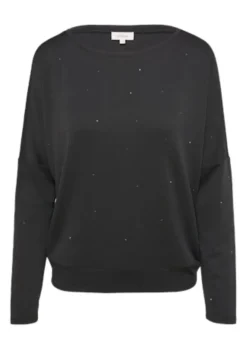 s.Oliver Jersey T-Shirt Damen schwarz S24 2158102