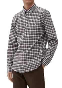 s.Oliver Karohemd aus Baumwollstretch braun S13 2125895