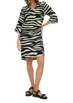 s.Oliver Kleid aus Leinen-Viskose-Mix mit Taschen S14 2147079