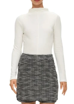 S.Oliver Longsleeve aus Baumwollstretch weiß, grün S23 2137228