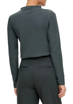 S.Oliver Longsleeve aus Baumwollstretch weiß, grün S23 2137228