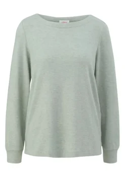 S.Oliver Longsleeve braun & grün S23 2136900