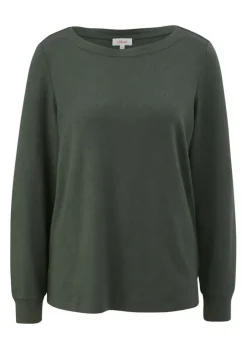 S.Oliver Longsleeve braun & grün S23 2136900