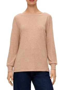 S.Oliver Longsleeve braun & grün S23 2136900