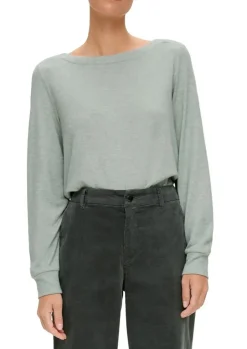S.Oliver Longsleeve braun & grün S23 2136900