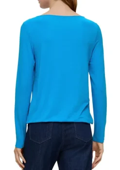 S.Oliver Longsleeve mit Aufdruck blau & schwarz S23 2138908