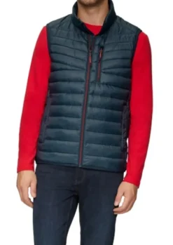 s.Oliver Outdoor-Weste Herren blue&black S24 2150251