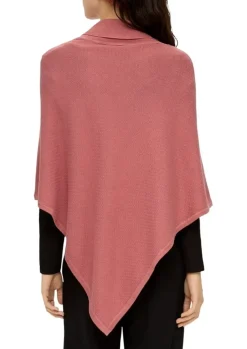 S.Oliver Poncho aus Viskose-Baumwoll-Mix orange, grün S23 2135651