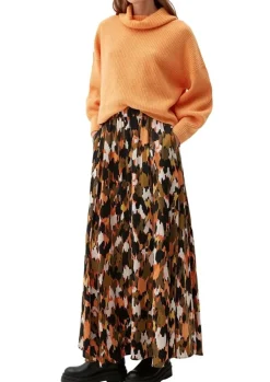 s.Oliver Pullover Rippstruktur Rollkragen weiß,orange, grün, schwarz S22 2120703