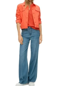 s.Oliver Relaxed Fit T - Shirt mit Lochstickerei S14 2144785