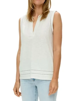 s.Oliver Relaxed Fit T - Shirt mit Lochstickerei S14 2144785