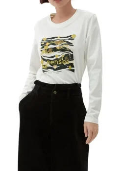 s.Oliver Shirt  Print-Longsleeve mit 3/4-Ärmeln 2122515