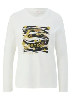 s.Oliver Shirt  Print-Longsleeve mit 3/4-Ärmeln 2122515