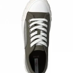 s.Oliver Sneaker Textil grün 5-5-23643-28