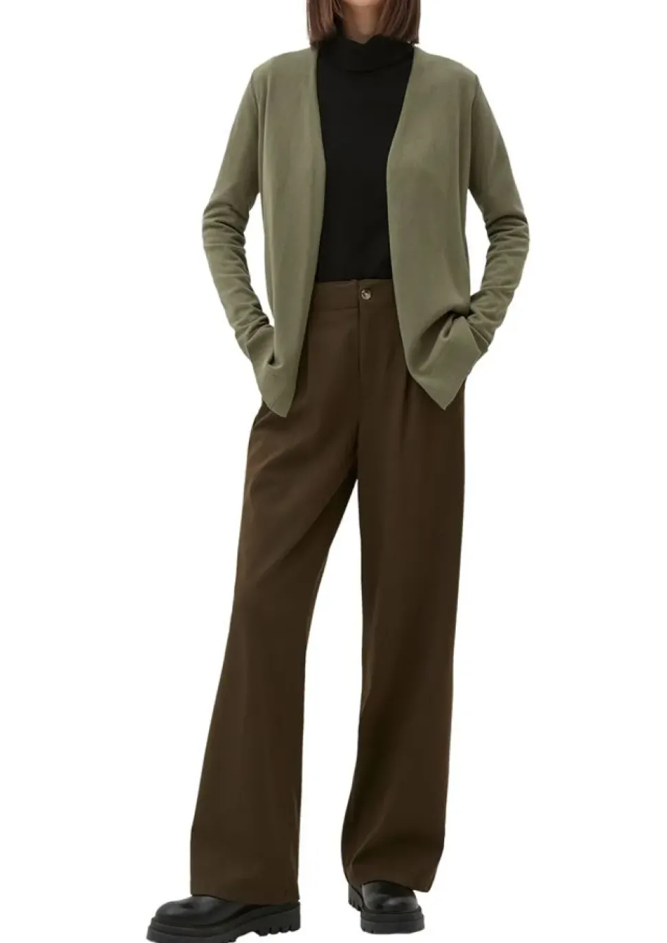 s.Oliver Strickjacke aus Viskosemix grün, braun, grau, schwarz S13 2127027