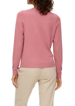 S.Oliver Strickpullover aus Viskosestretch orange, schwarz S14 2135257