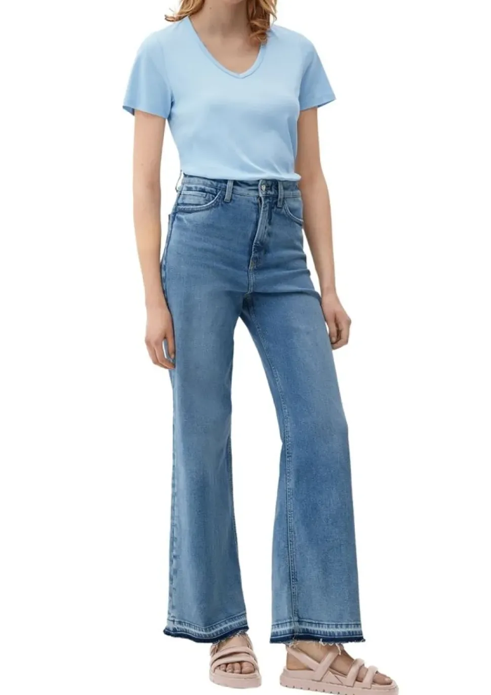 s.Oliver T-Shirt aus Baumwolljersey rosa, blau, grün S13 2135223