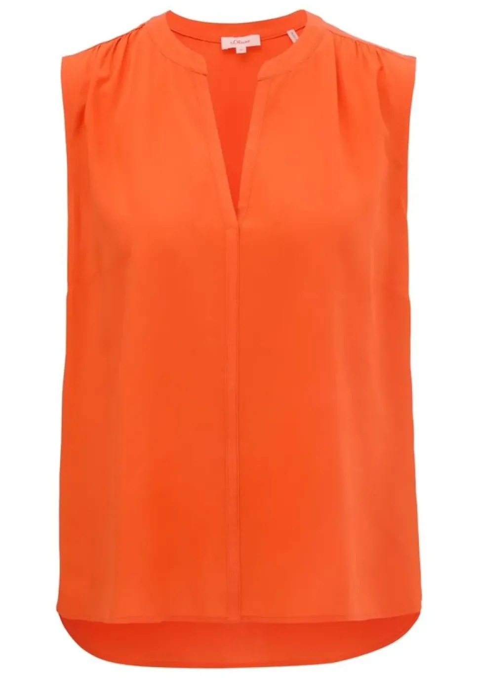 s.Oliver Viskosebluse mit Raffung weiß, orange S13 2131743