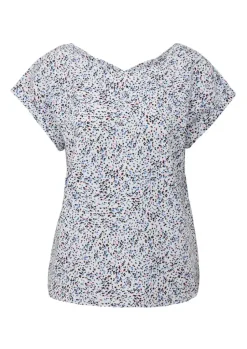 s.Oliver Viskosebluse mit Rückenausschnitt schwarz, weiß S13 2132617
