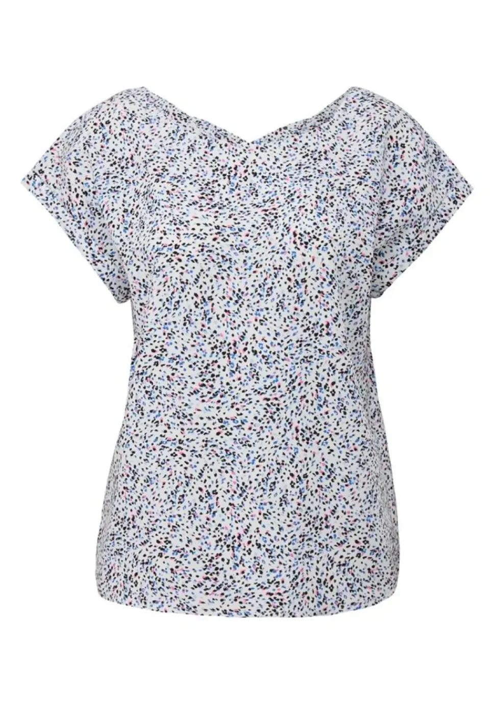 s.Oliver Viskosebluse mit Rückenausschnitt schwarz, weiß S13 2132617