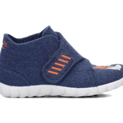 superfit HAPPY blau Filz Hausschuh 3-00291-80