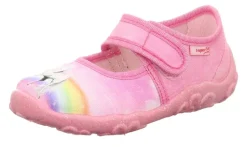superfit Hausschuh BONNY mit Klettverschluss rosa S23  1-000281-5540