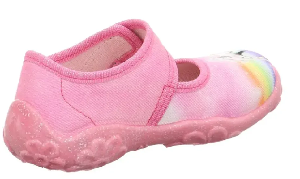 superfit Hausschuh BONNY mit Klettverschluss rosa S23 1-000281-5540