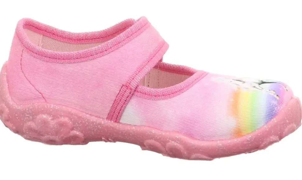 superfit Hausschuh BONNY mit Klettverschluss rosa S23 1-000281-5540