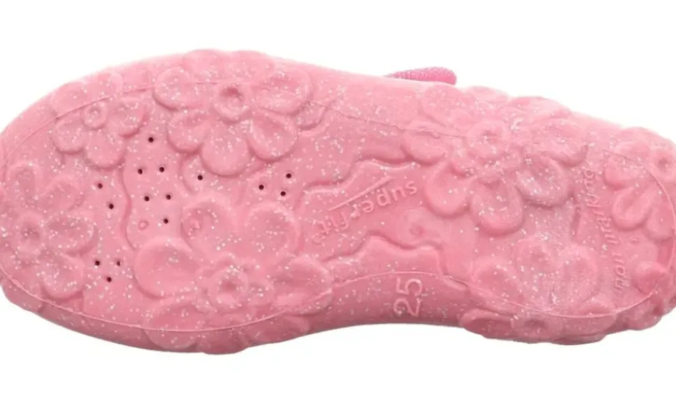 superfit Hausschuh BONNY mit Klettverschluss rosa S23 1-000281-5540