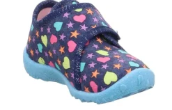 superfit Hausschuh Spotty blau bunt 1-009246-8090