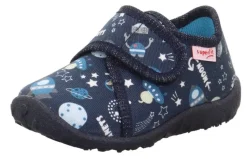 superfit Kinder Hausschuh SPOTTY Klettverschluss DUNKELBLAU 1-009246-8120