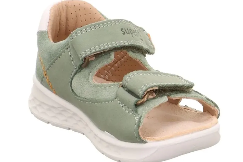 superfit LAGOON Sandale mit Klettverschluss hellgrün/orange S13 1-000510-7500
