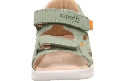 superfit LAGOON Sandale mit Klettverschluss hellgrün/orange S13 1-000510-7500