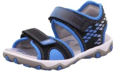 superfit MIKE3.0 SCHWARZ/BLAU Sandale Leder 0-609466-0000