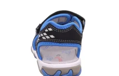 superfit MIKE3.0 SCHWARZ/BLAU Sandale Leder 0-609466-0000