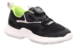 superfit RUSH SCHWARZ/WEISS Kinder Halbschuh Sneaker 1-000210-0000
