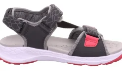 superfit Sandale CRISS CROSS grau pink Trekking 1-000580-2000