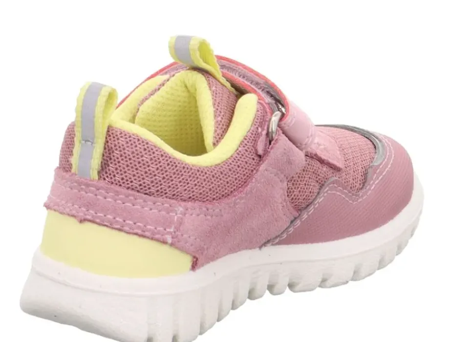 superfit SPORT7 MINI - Rosa/Gelb Sneaker low mit Klettverschluss S13 1-006204-5500