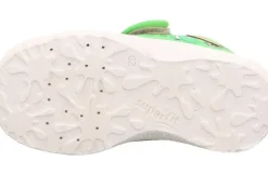 superfit SPOTTY - Grün/Mehrfarbig Hausschuh mit Klettverschluss Dino, Fußball S13 1-009246-7010