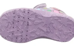super fit SPOTTY - Lila/Mehrfarbig Hausschuh mit Klettverschluss S23  1-009246-8510